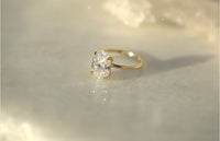3.01CT Oval Lab Diamond Engagement Ring